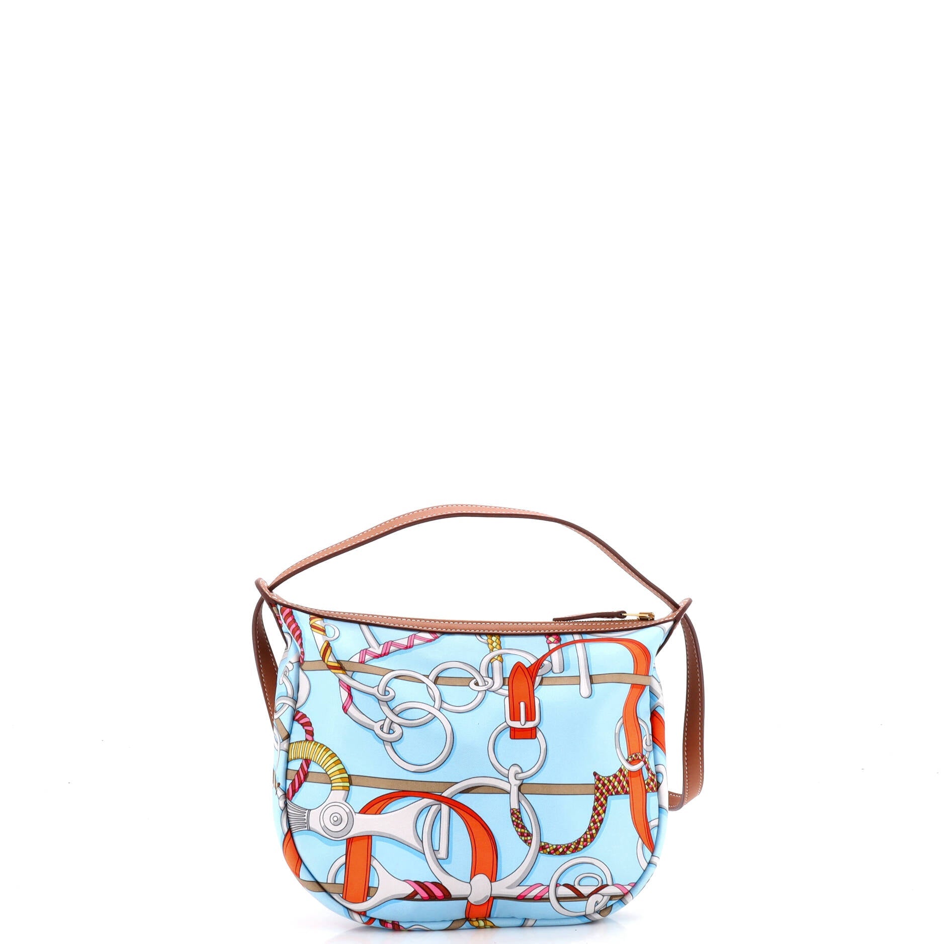 Sursoie To Go Pouch Printed Silk and Leather