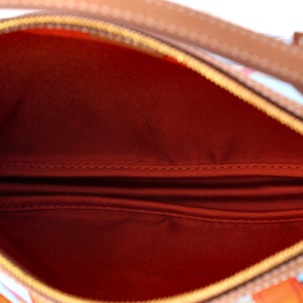 Sursoie To Go Pouch Printed Silk and Leather