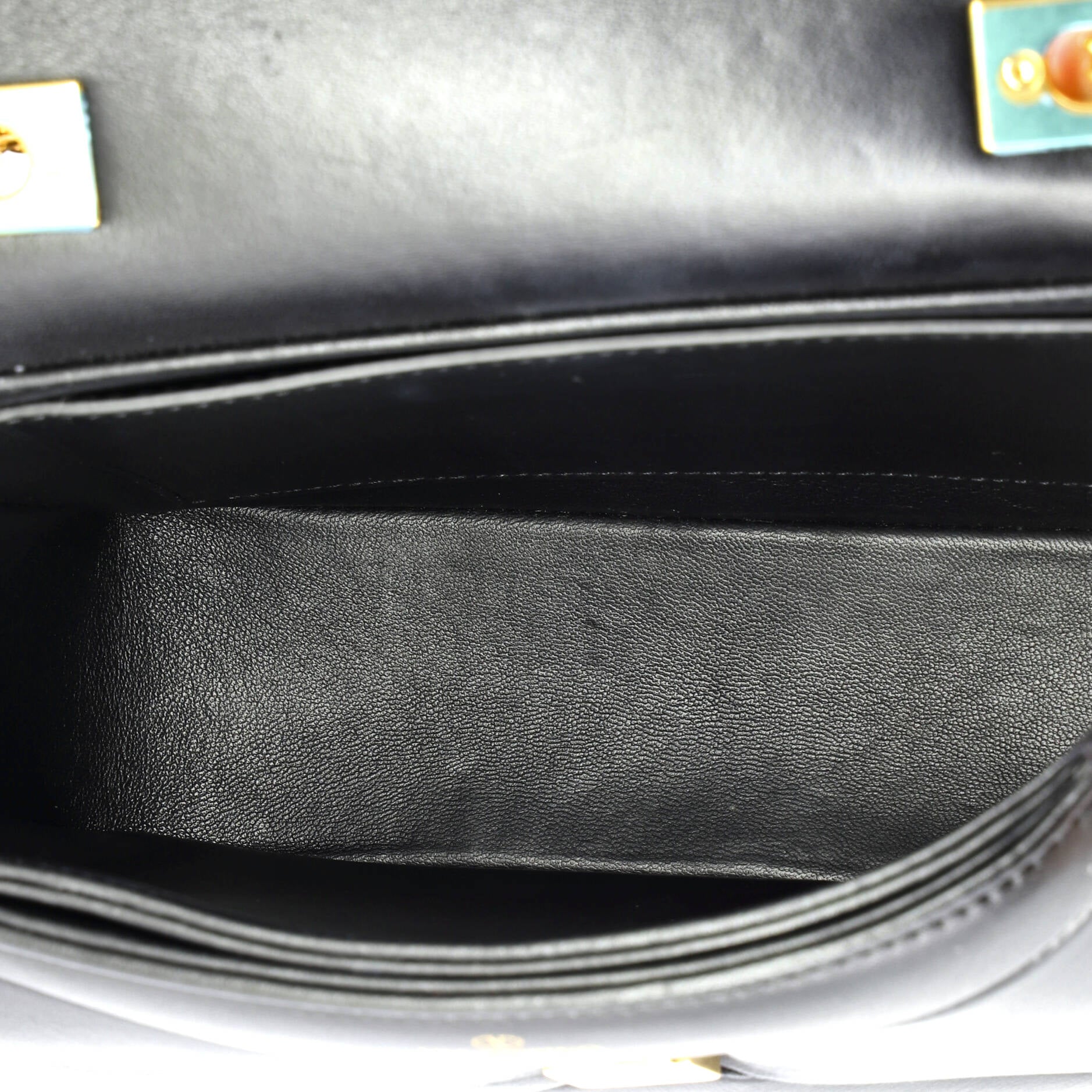 One Stud Chain Flap Bag Leather Small