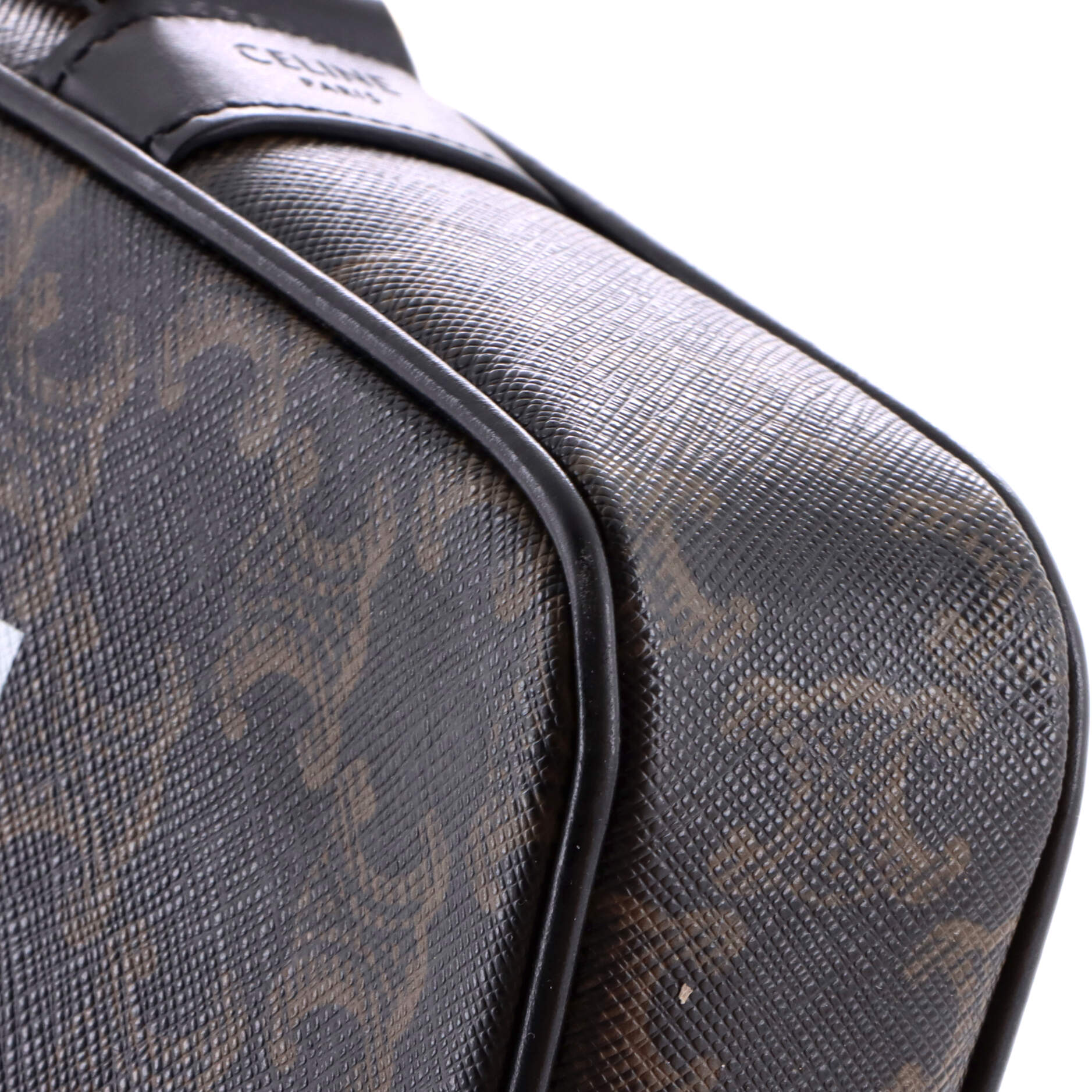 Logo Messenger Bag Triomphe Coated Canvas Medium