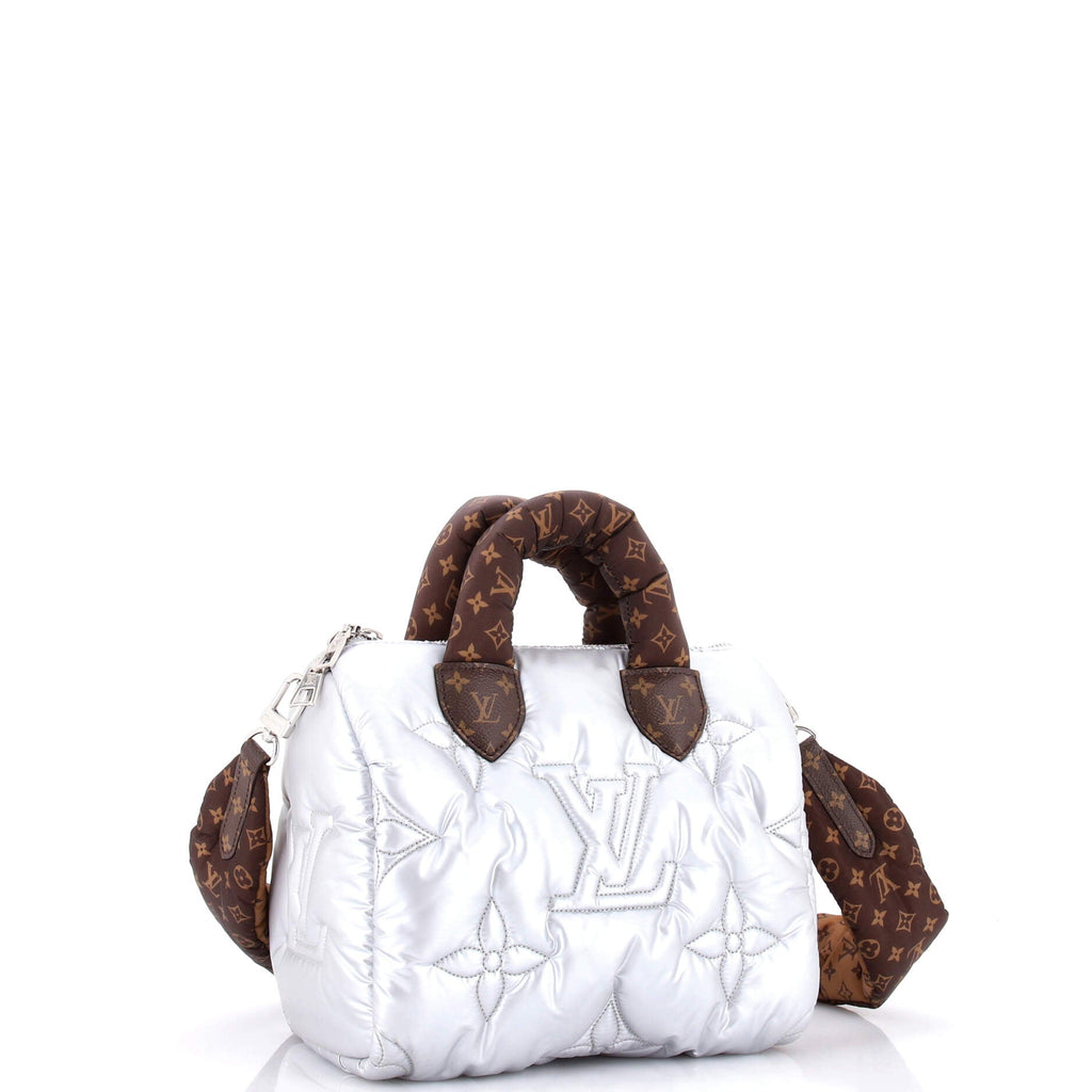 Speedy Bandouliere Bag Monogram Quilted Econyl Nylon 25