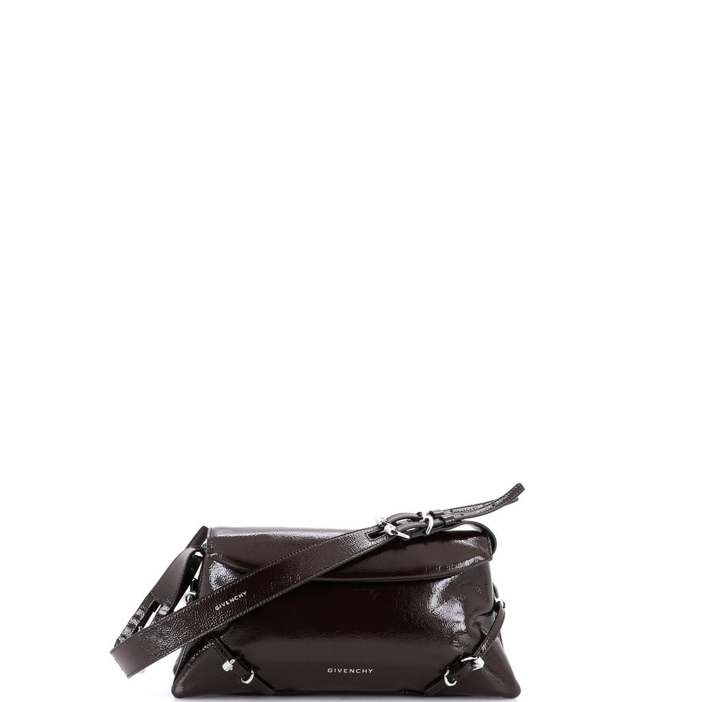 Voyou Shoulder Flap Bag Patent Small