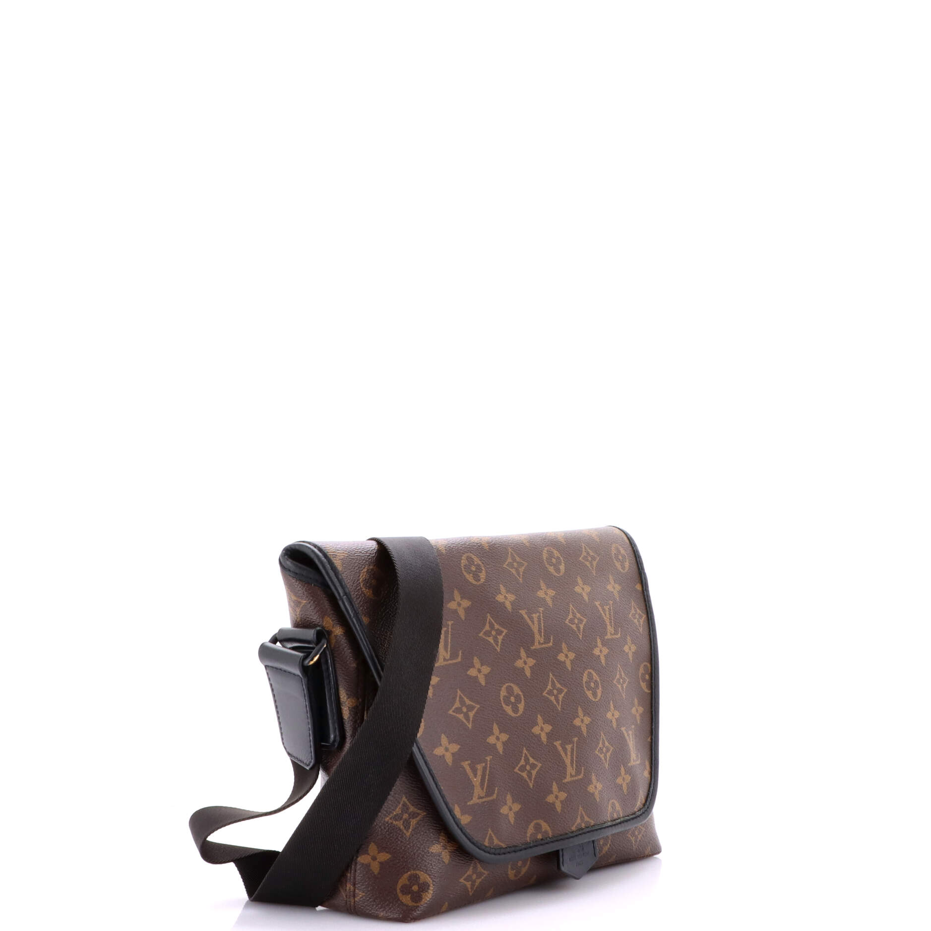 Magnetic Messenger Bag Macassar Monogram Canvas