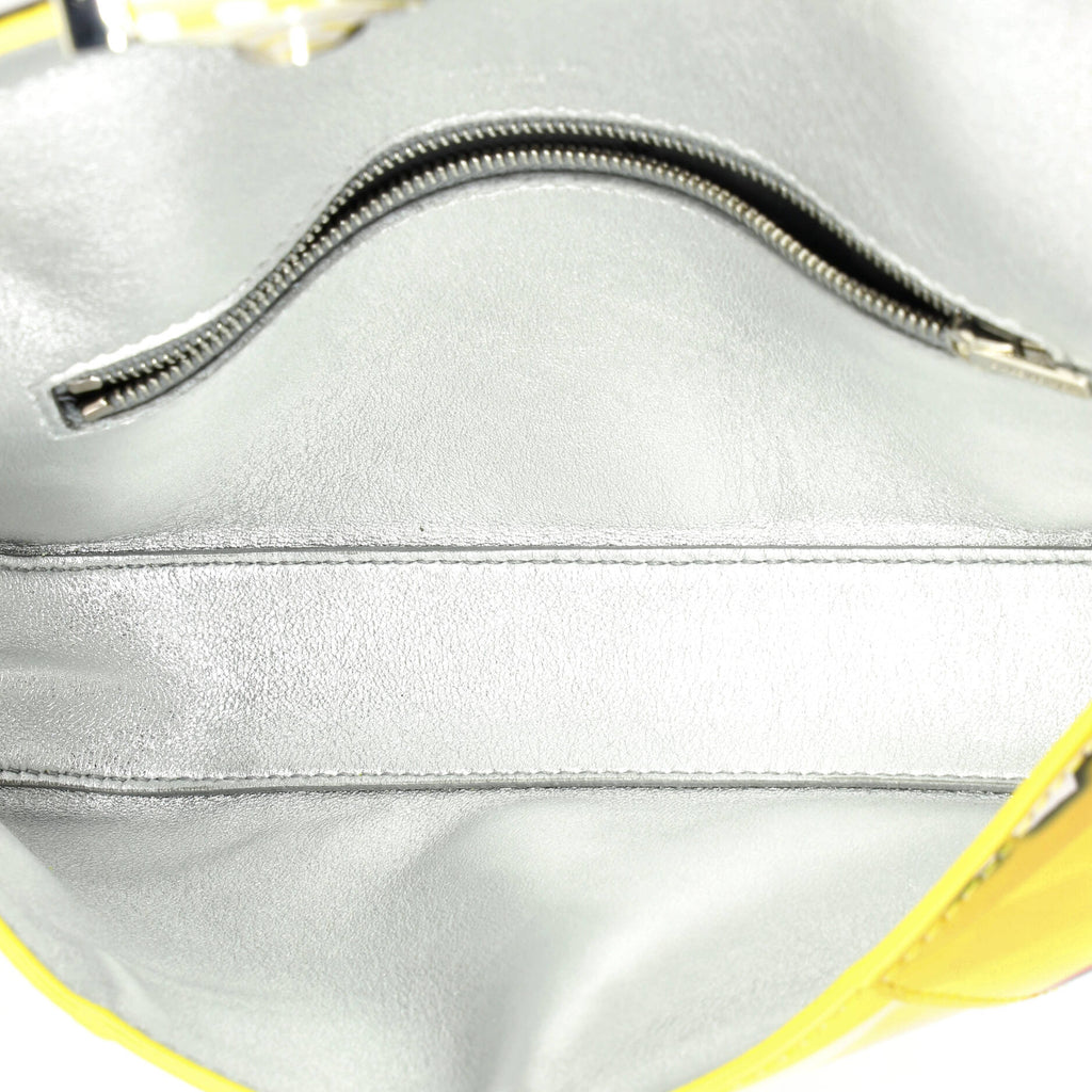 Hourglass Sling Convertible Shoulder Bag Printed Leather Small