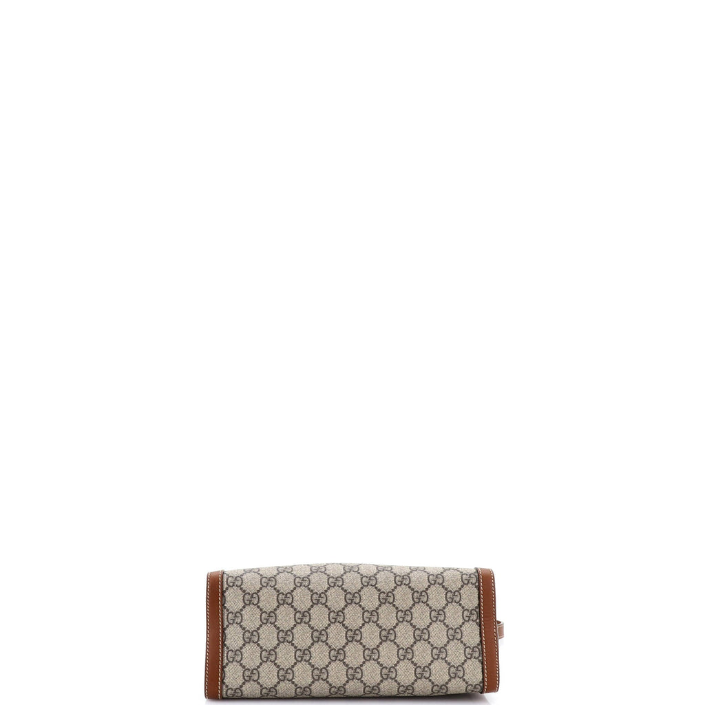 Padlock Chain Tote GG Coated Canvas with Leather Small