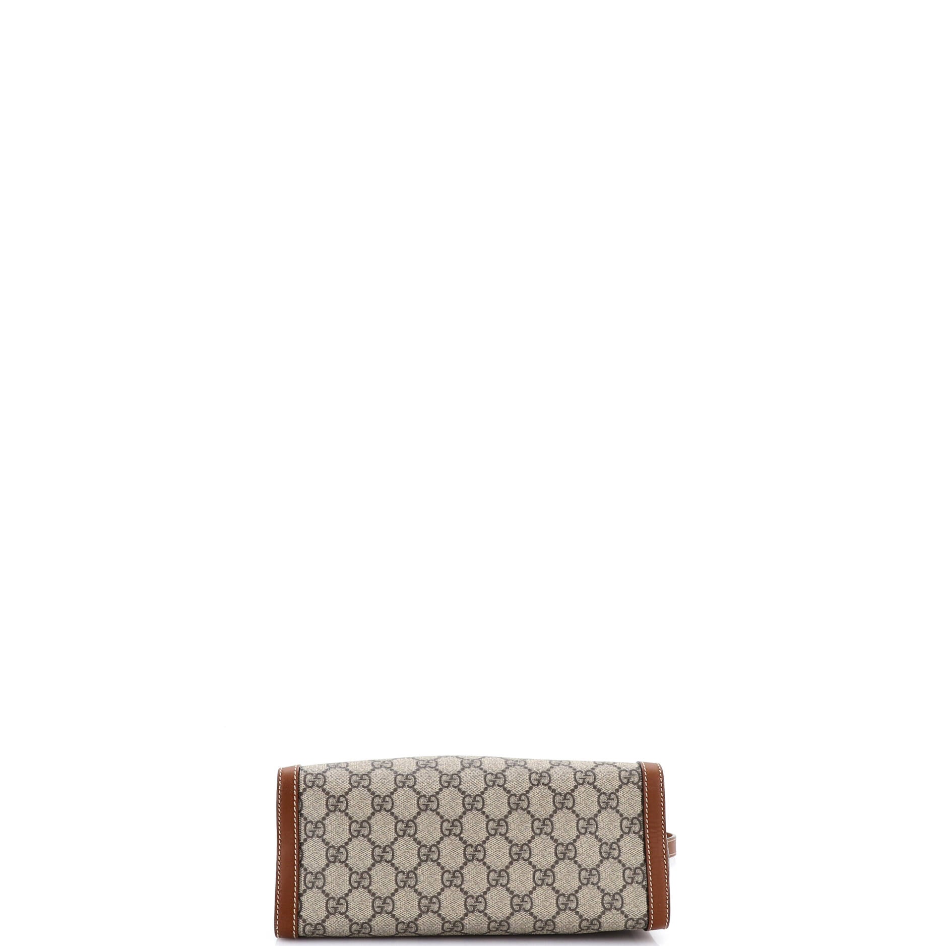 Padlock Chain Tote GG Coated Canvas with Leather Small
