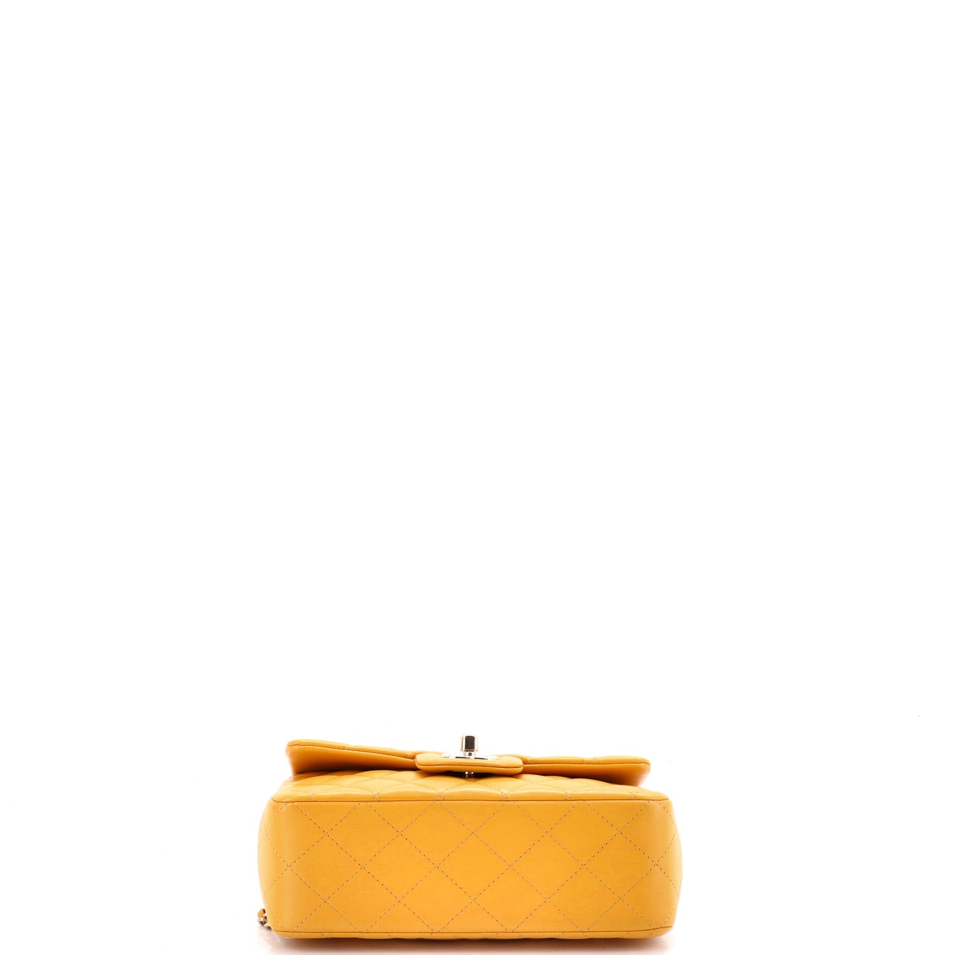 Classic Single Flap Top Handle Bag Quilted Lambskin Mini
