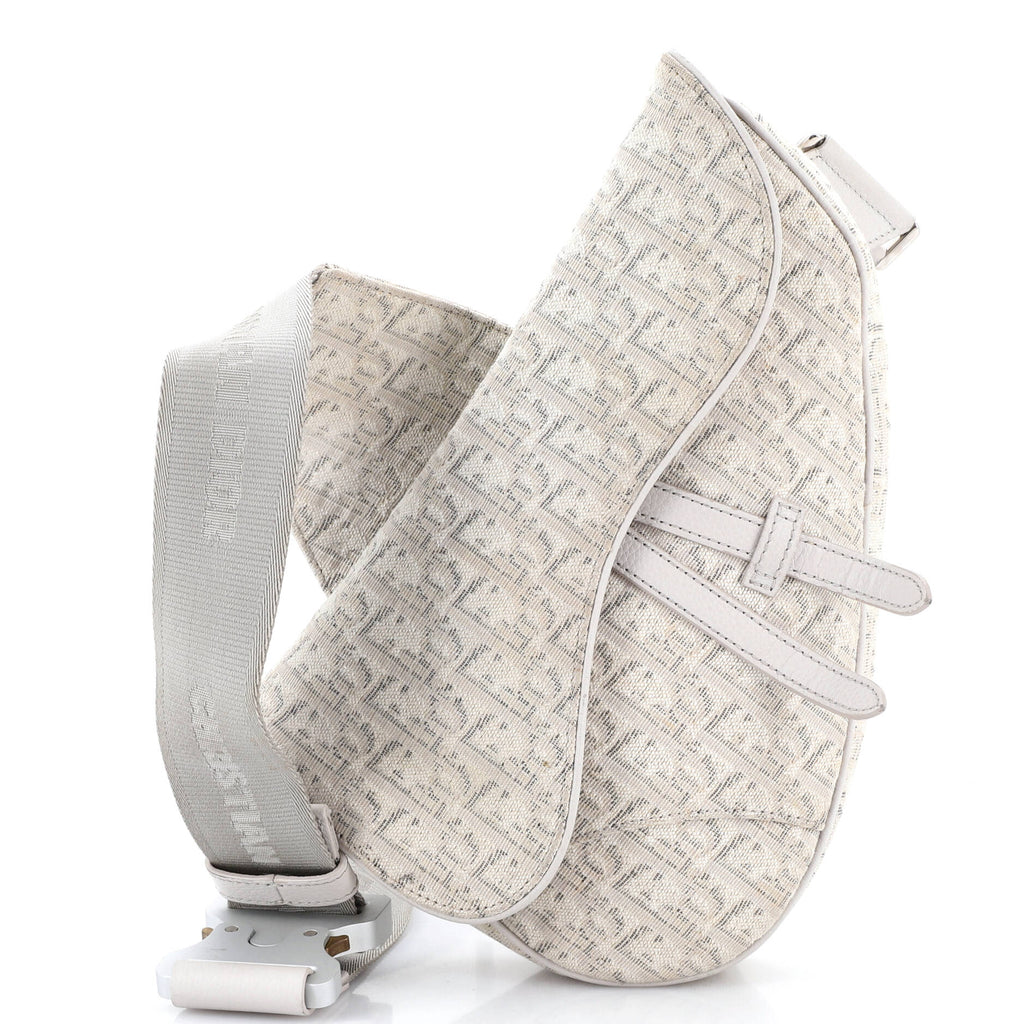 Saddle Crossbody Bag Oblique Jacquard