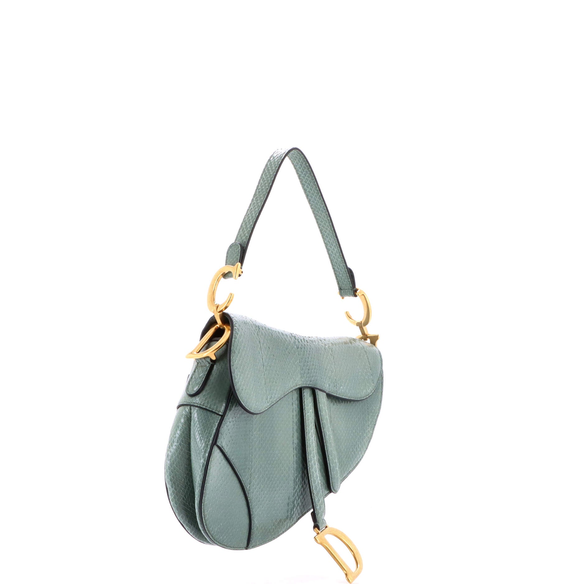 Saddle Handbag Python Medium