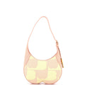 Chess Shoulder Bag Printed Canvas with Leather Small