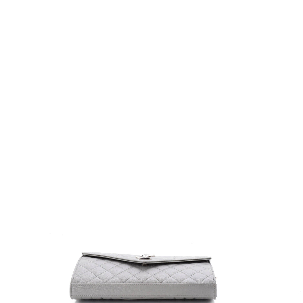 Classic Monogram Chain Wallet Mixed Matelasse Leather Medium