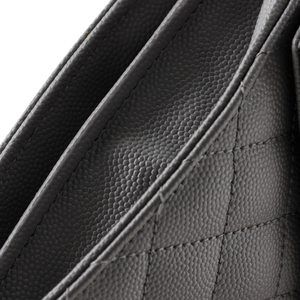 Classic Monogram Chain Wallet Mixed Matelasse Leather Medium