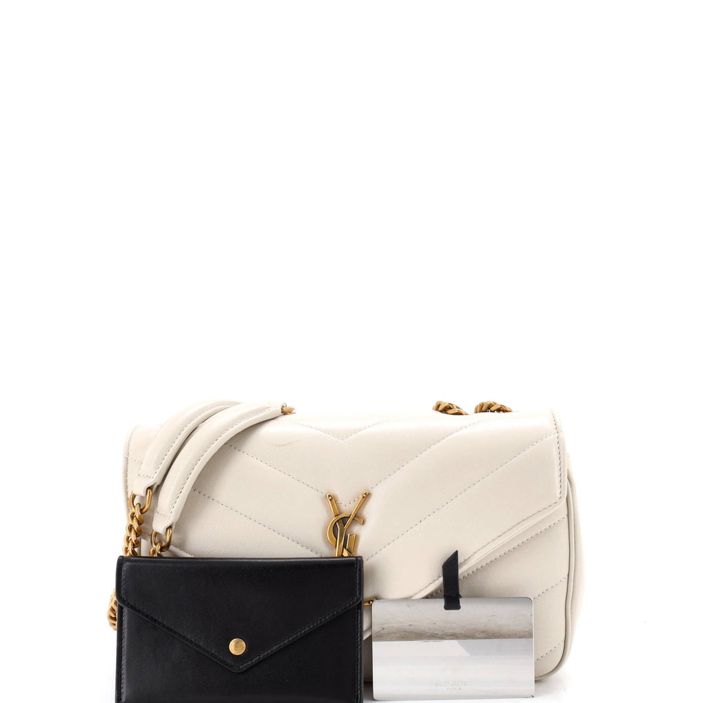 Loulou NM Shoulder Bag Matelasse Chevron Leather Small