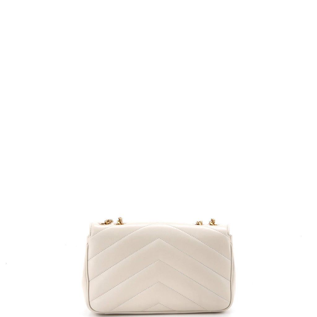 Loulou NM Shoulder Bag Matelasse Chevron Leather Small