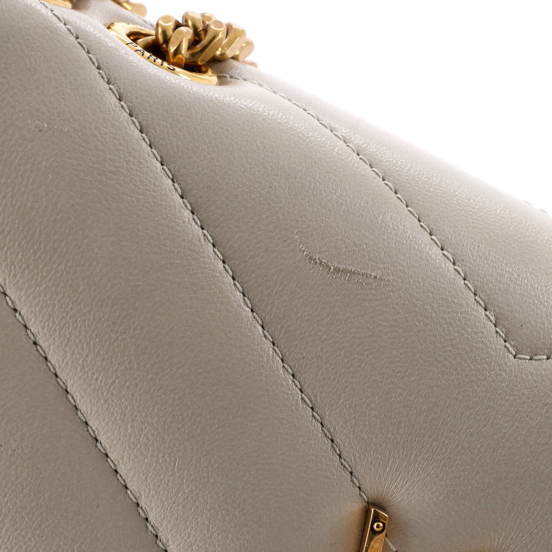 Loulou NM Shoulder Bag Matelasse Chevron Leather Small