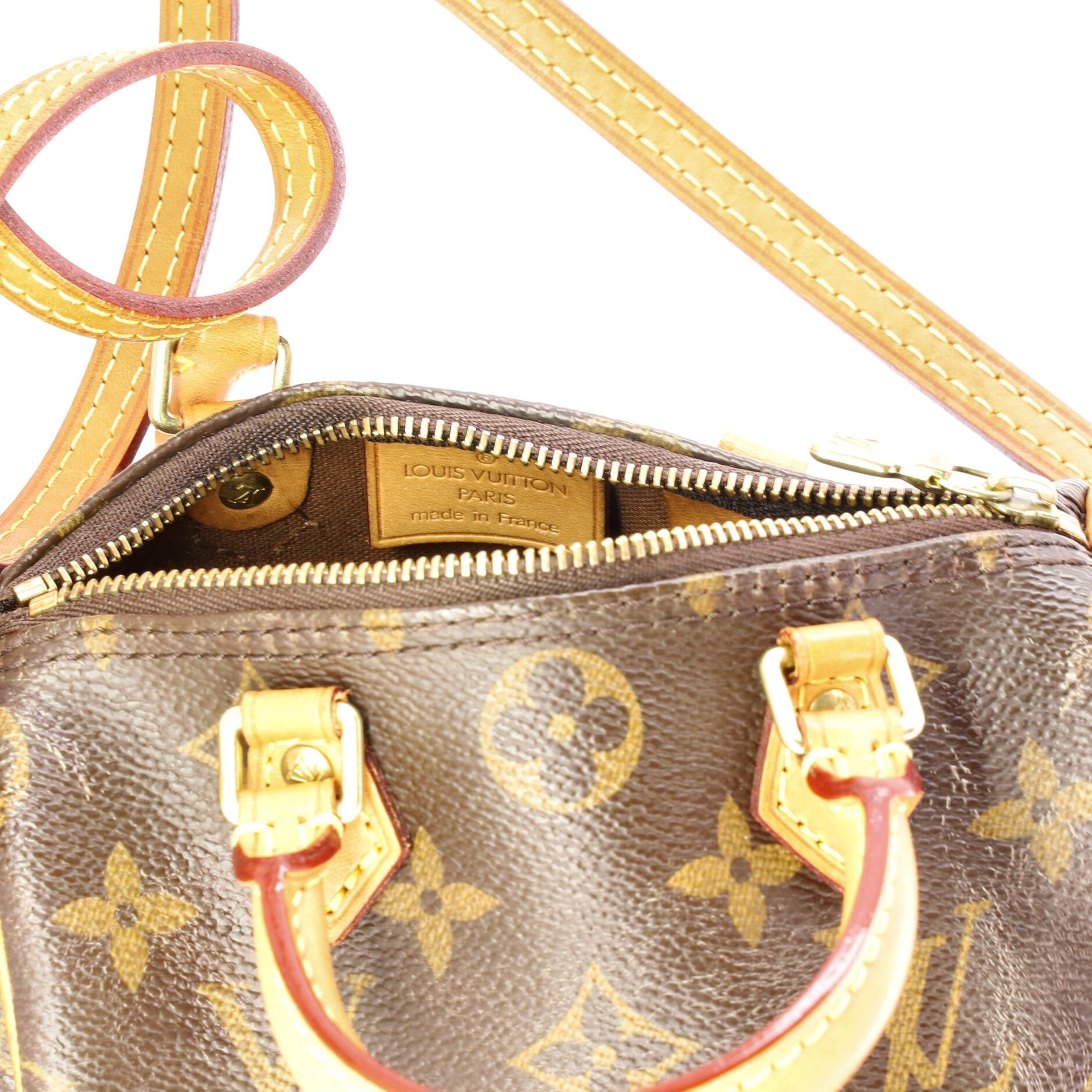 Speedy Bandouliere Bag Monogram Canvas Nano