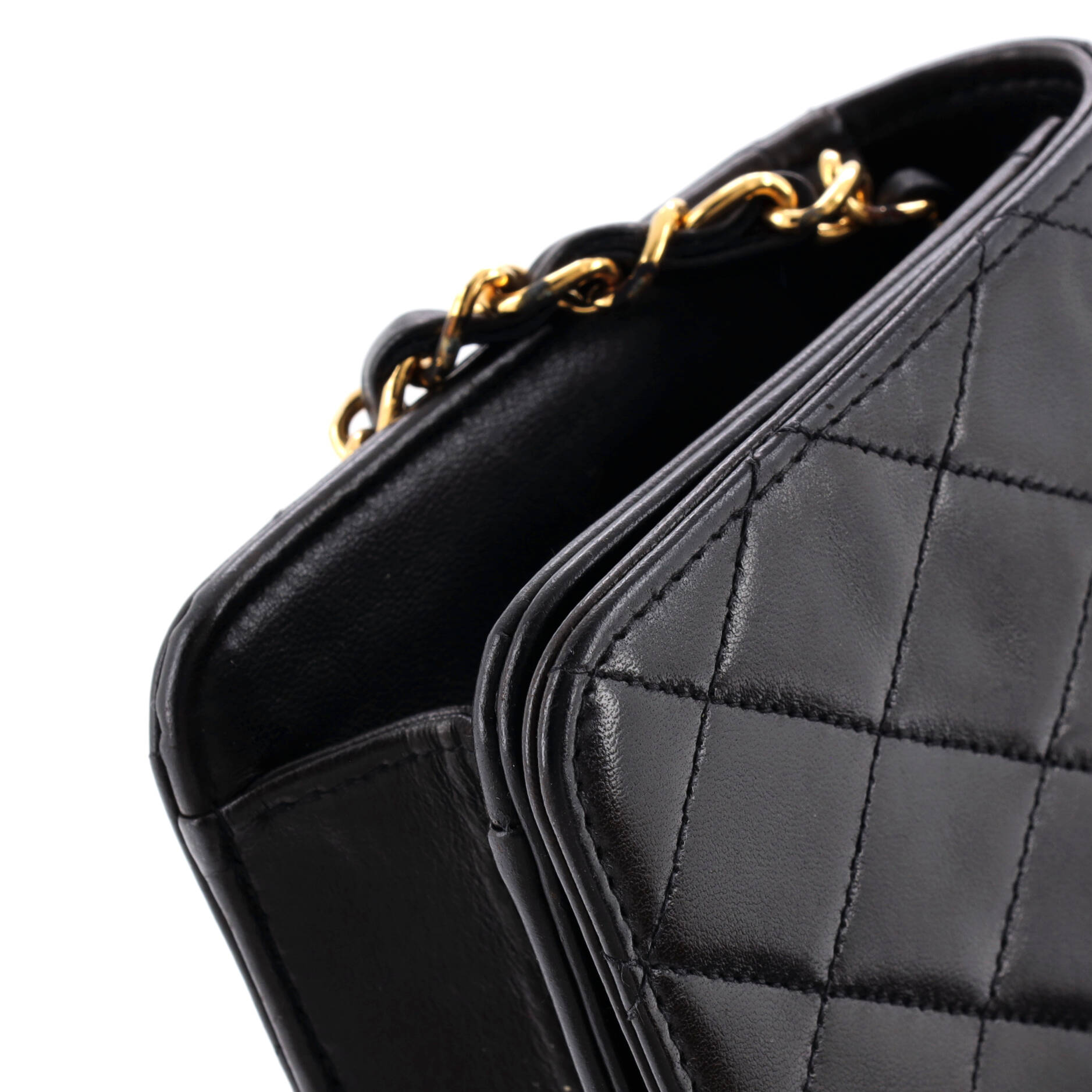 Vintage Full Flap Bag Quilted Lambskin Mini