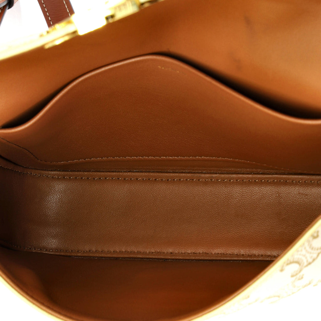 Triomphe East-West Shoulder Bag Triomphe Coated Canvas