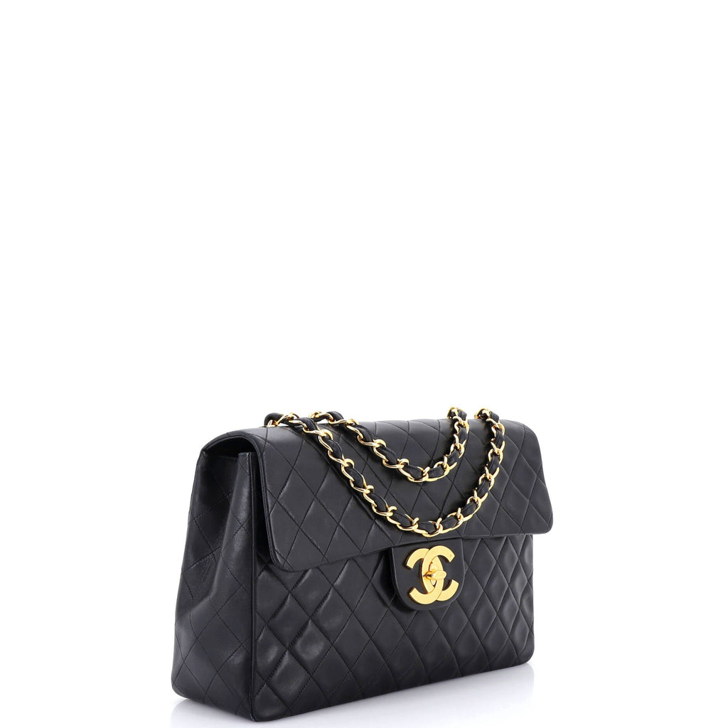 Vintage Classic Single Flap Bag Quilted Lambskin Maxi