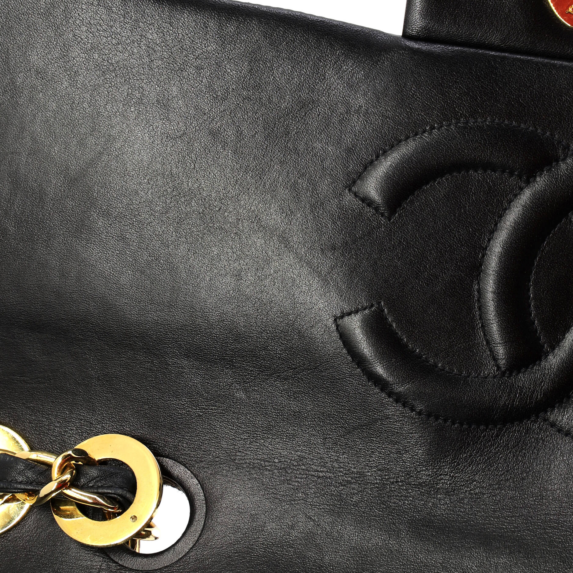 Vintage Classic Single Flap Bag Quilted Lambskin Maxi