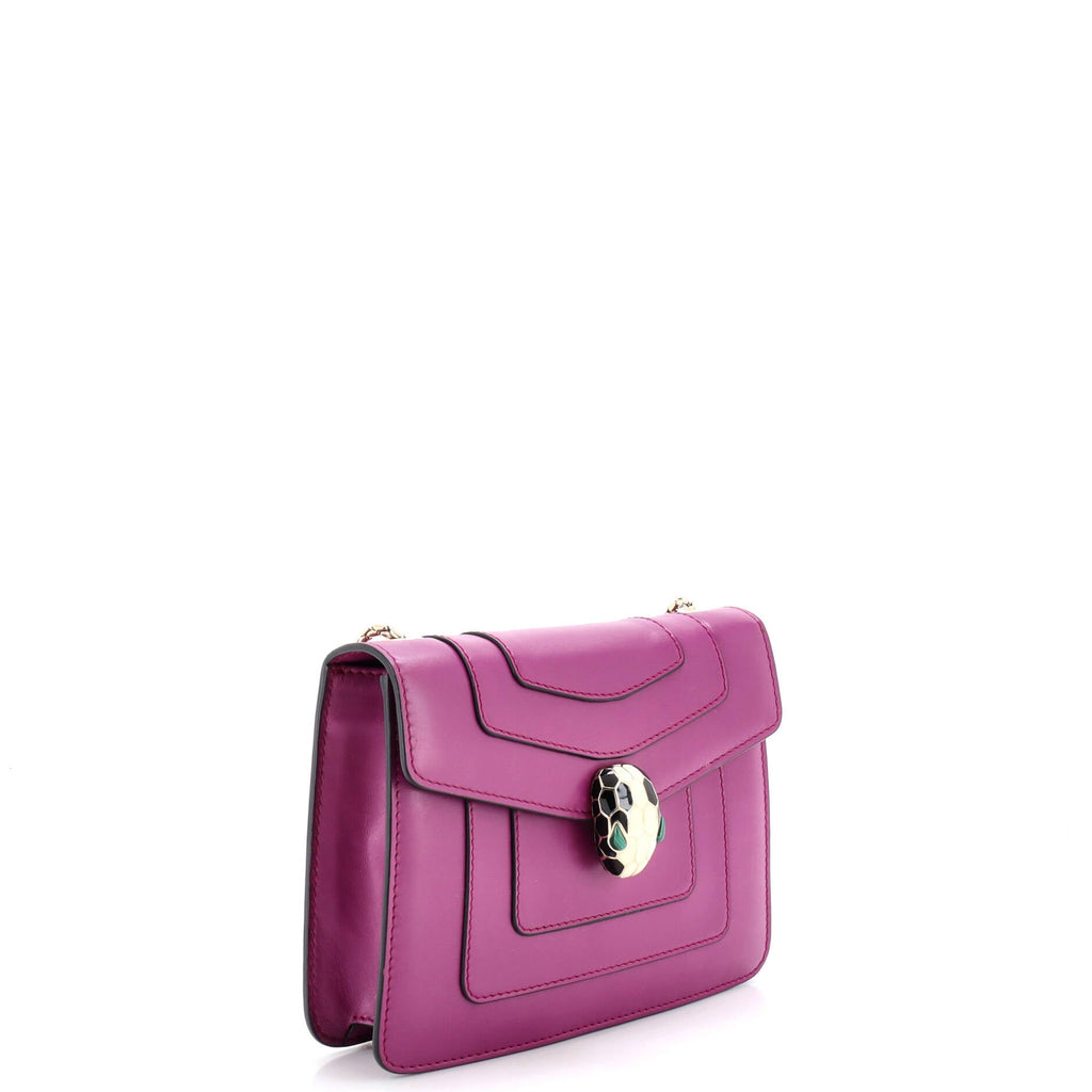 Serpenti Forever Square Shoulder Bag Leather Small