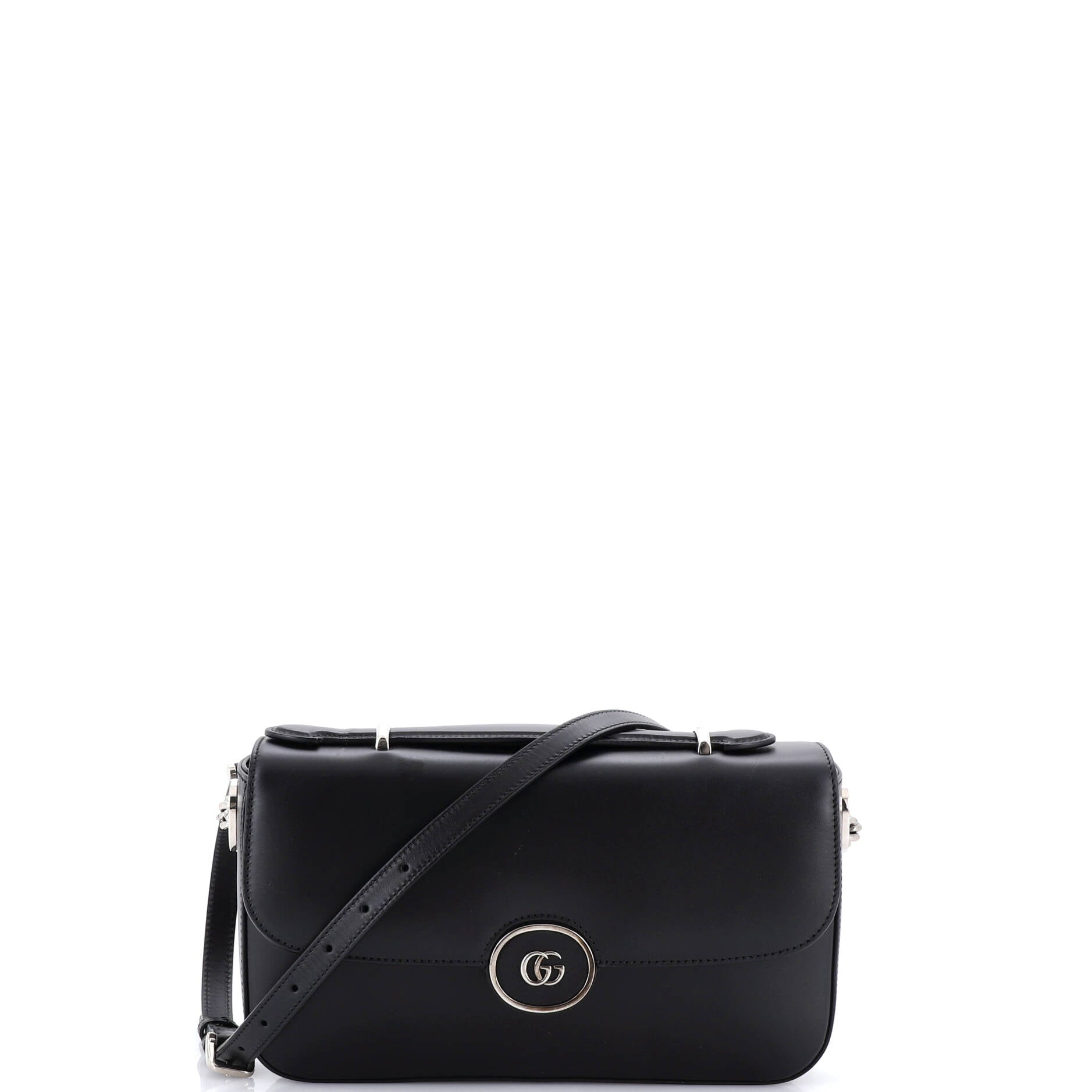 Petite GG Flap Shoulder Bag Leather Small