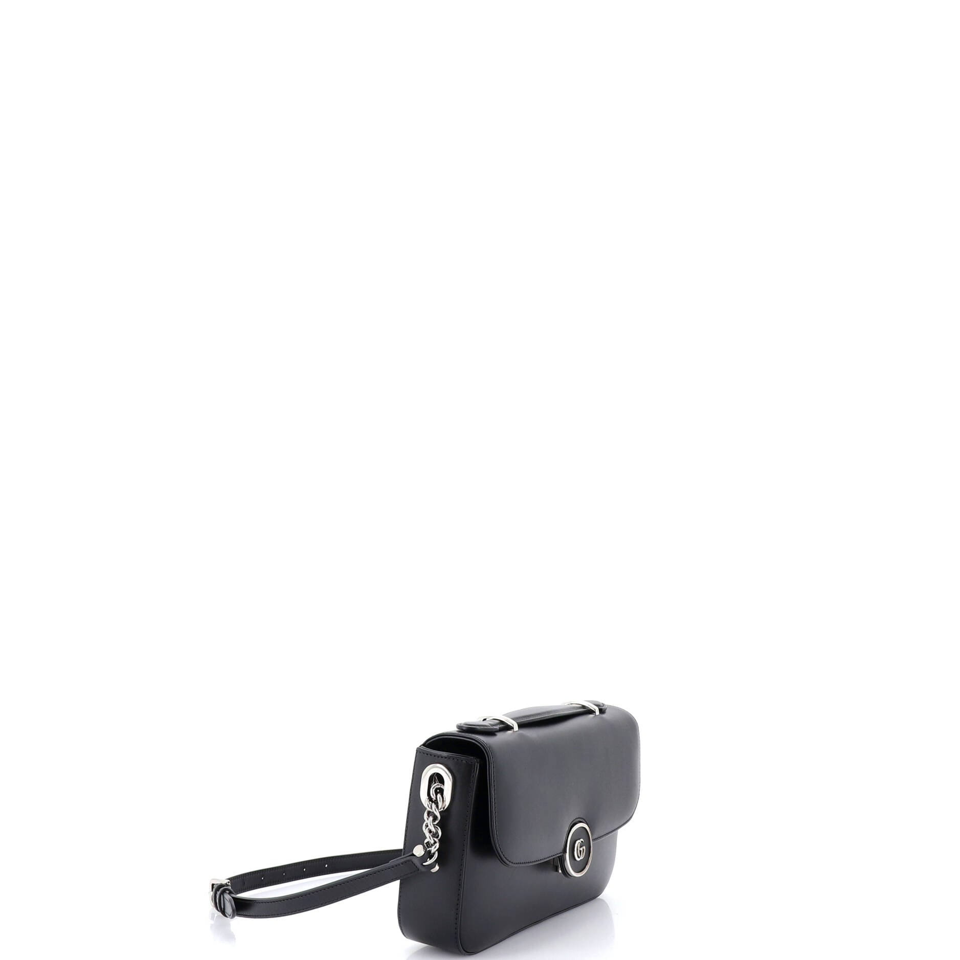Petite GG Flap Shoulder Bag Leather Small