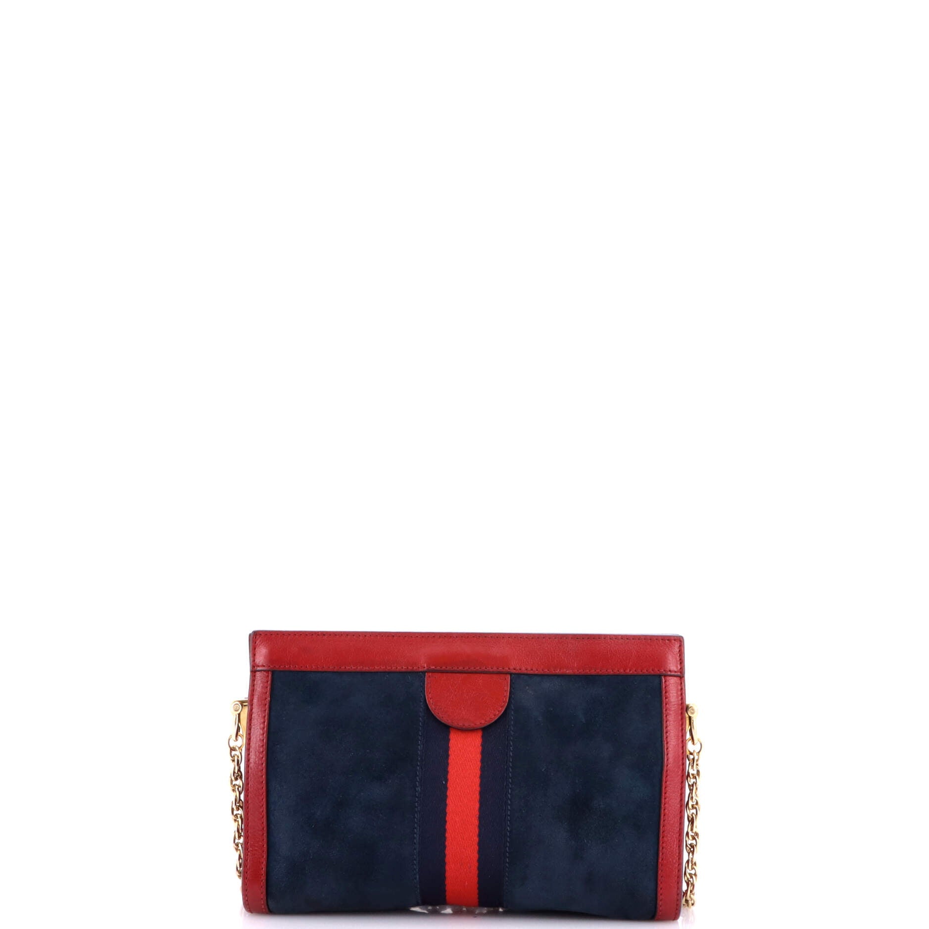 Ophidia Chain Shoulder Bag Suede Small