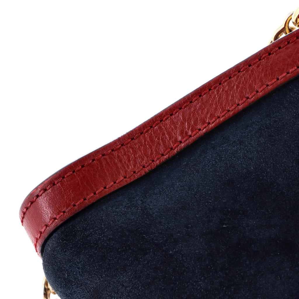 Ophidia Chain Shoulder Bag Suede Small