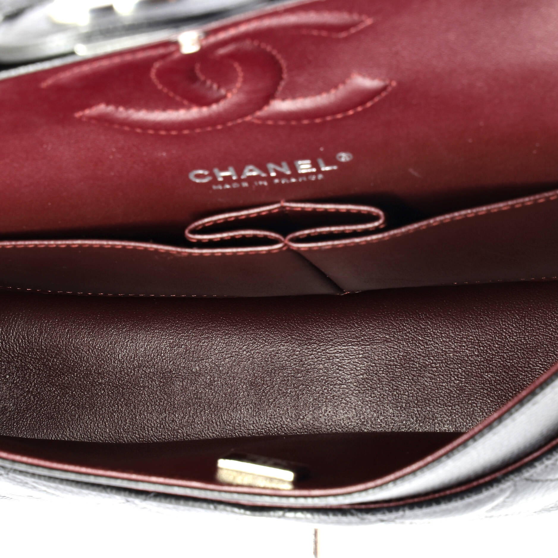 Classic Double Flap Bag Quilted Caviar Medium