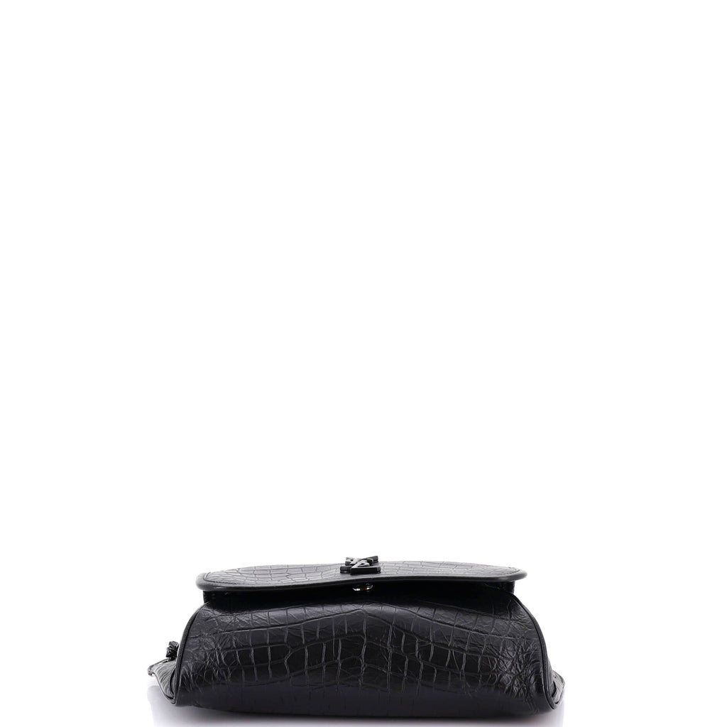 Niki Body Bag Crocodile Embossed Leather