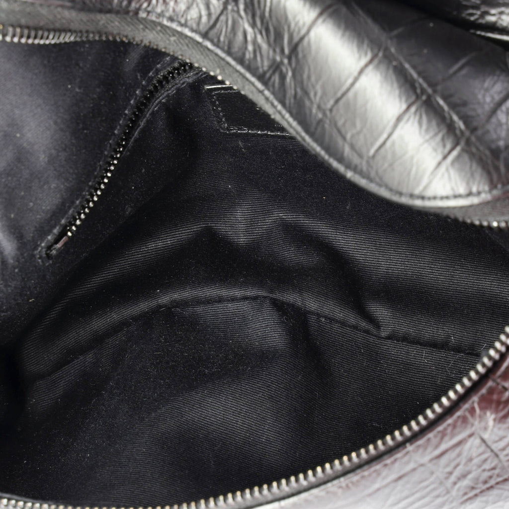 Niki Body Bag Crocodile Embossed Leather
