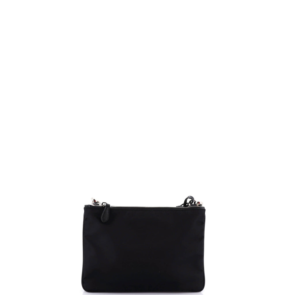 Re-Edition 2000 Double Zip Shoulder Bag Tessuto Small