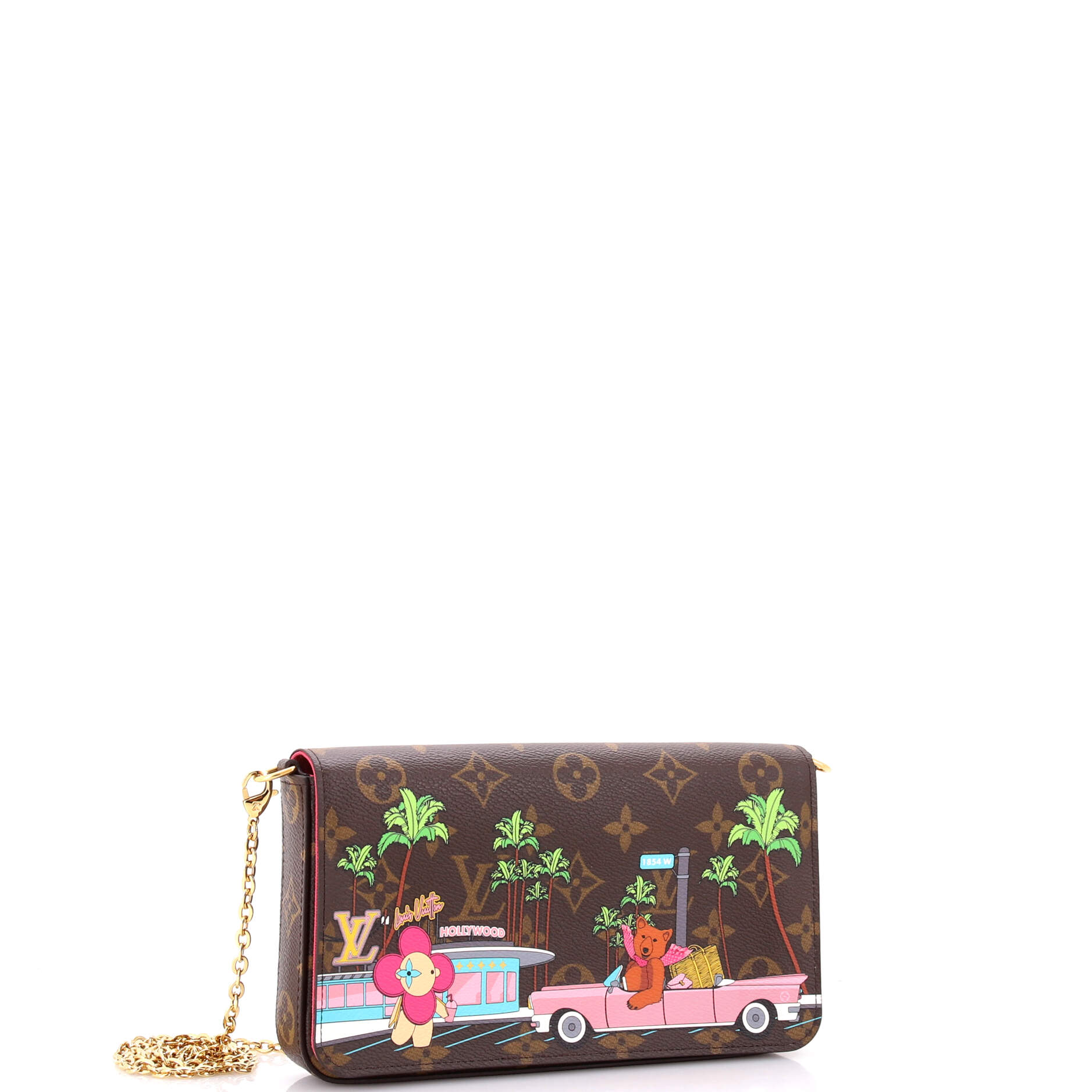 Felicie Pochette Limited Edition Vivienne Xmas Monogram Canvas