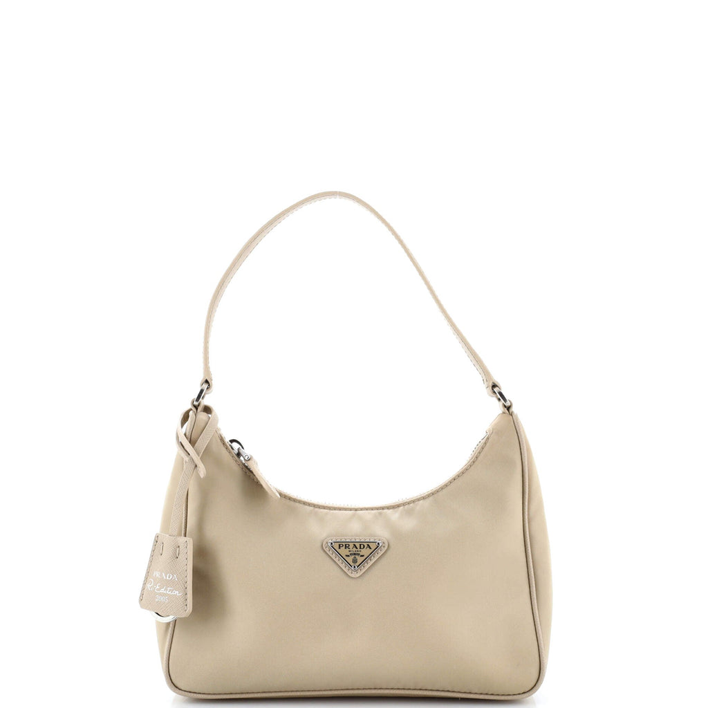 Re-Edition 2005 Hobo Tessuto with Saffiano Leather Mini