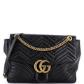 GG Marmont Flap Bag Matelasse Leather Large
