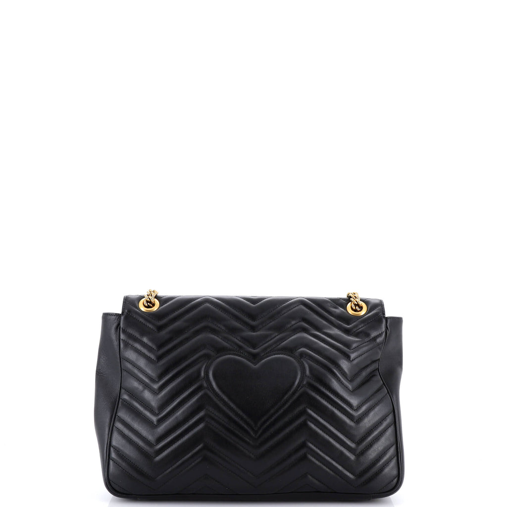 GG Marmont Flap Bag Matelasse Leather Large
