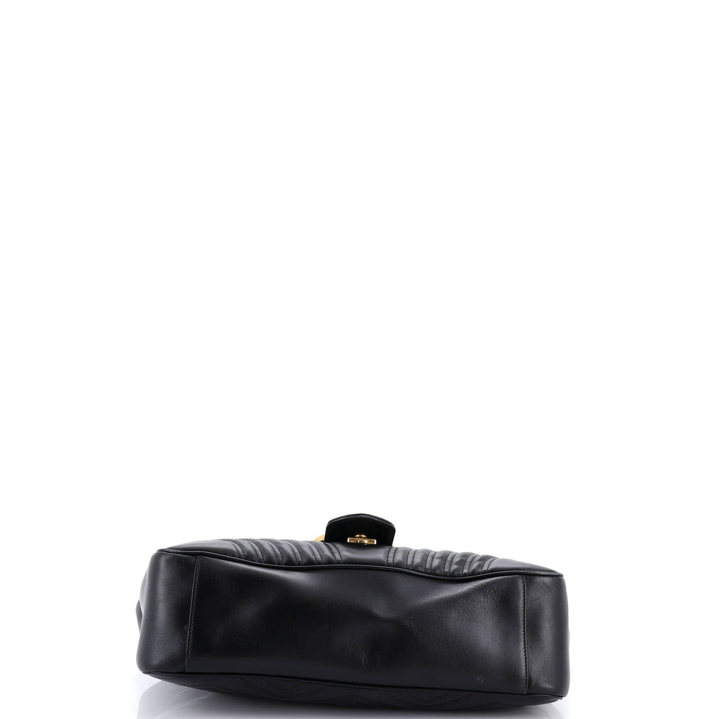 GG Marmont Flap Bag Matelasse Leather Large