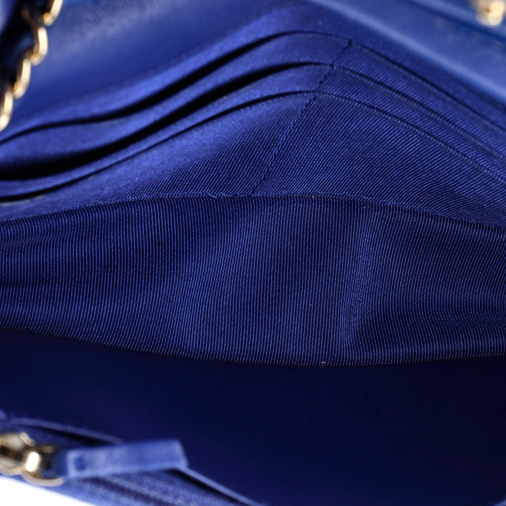 Wallet on Chain Chevron Lambskin