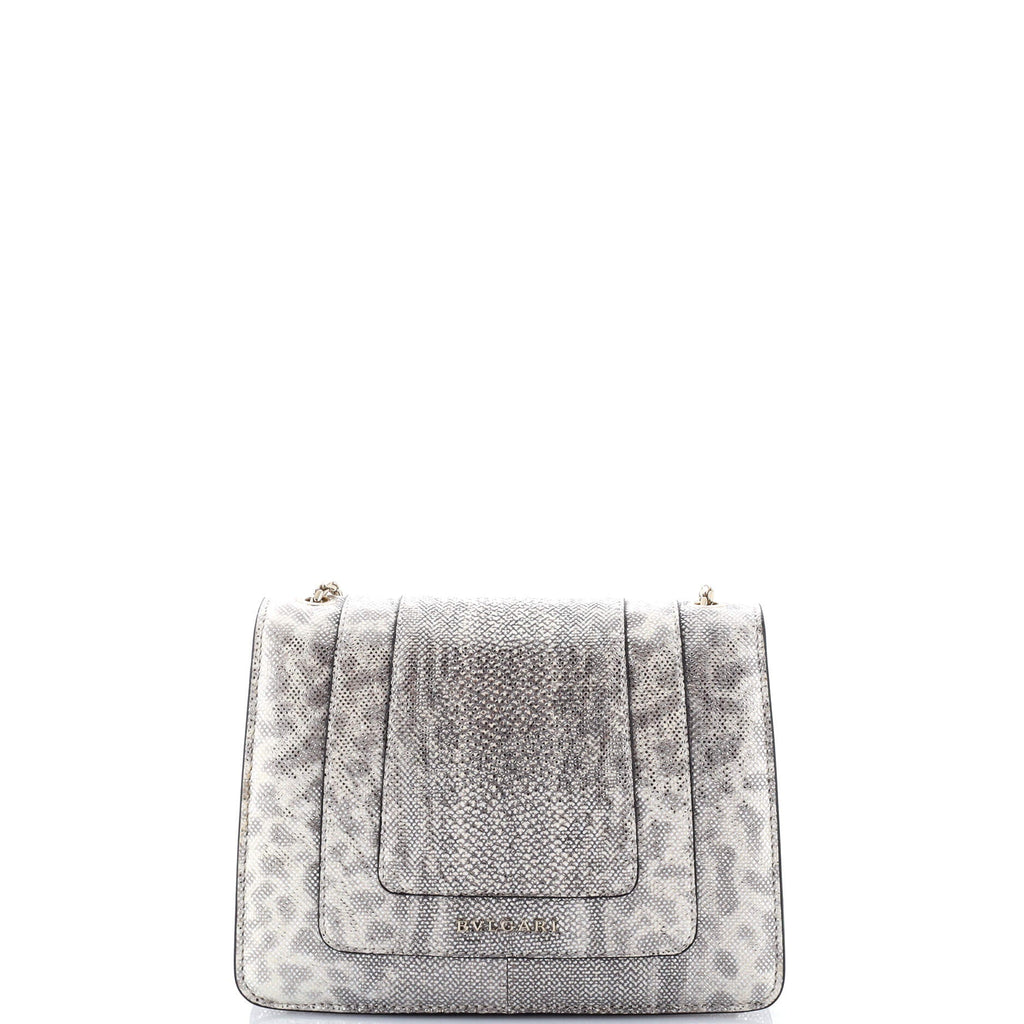 Serpenti Forever Crossbody Bag Metallic Karung Small