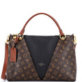 V Tote Monogram Canvas and Leather MM