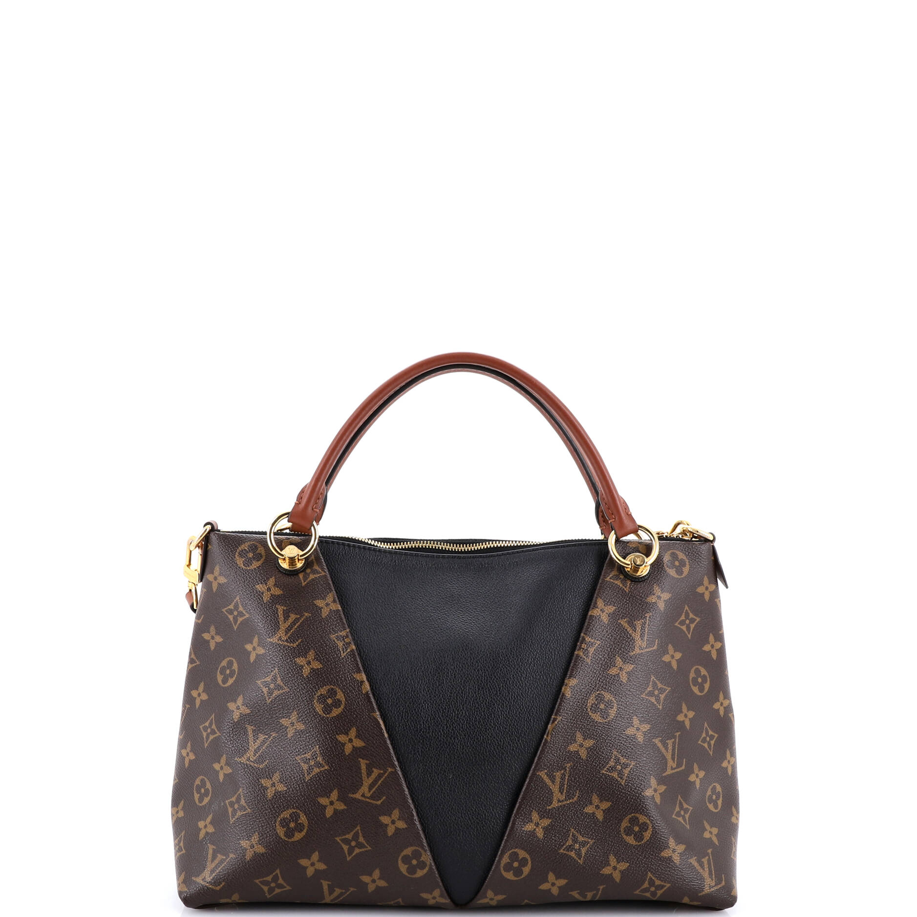 V Tote Monogram Canvas and Leather MM