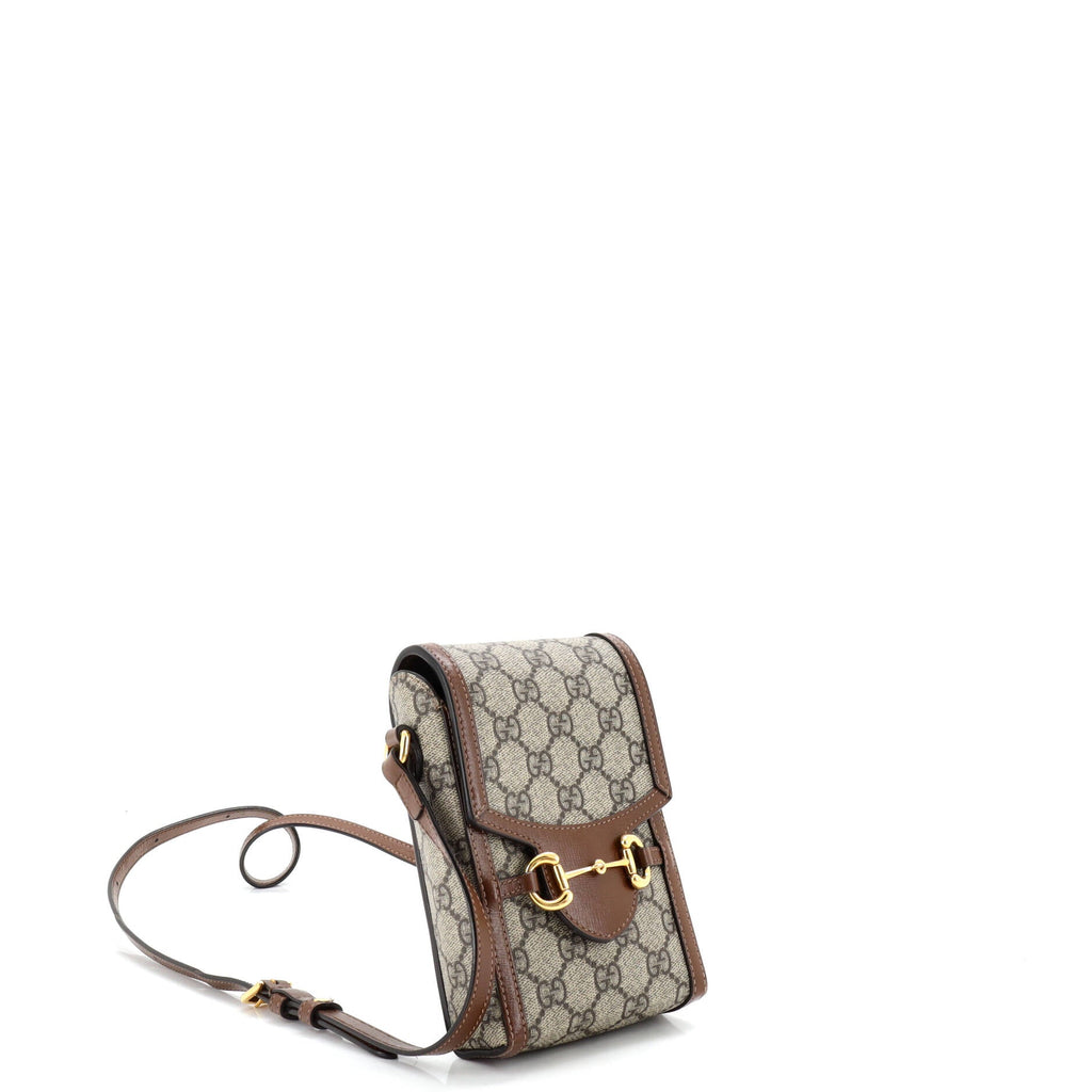 Horsebit 1955 Crossbody Bag GG Coated Canvas with Leather Mini