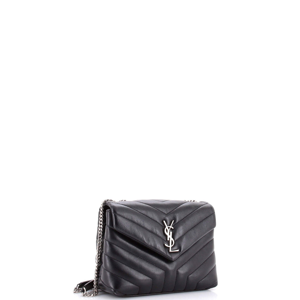 Loulou Shoulder Bag Matelasse Chevron Leather Small