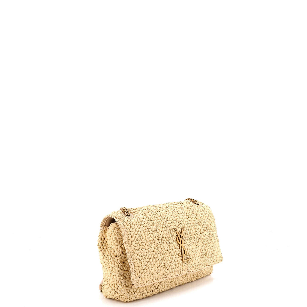 Jamie Flap Bag Crochet Raffia Medium