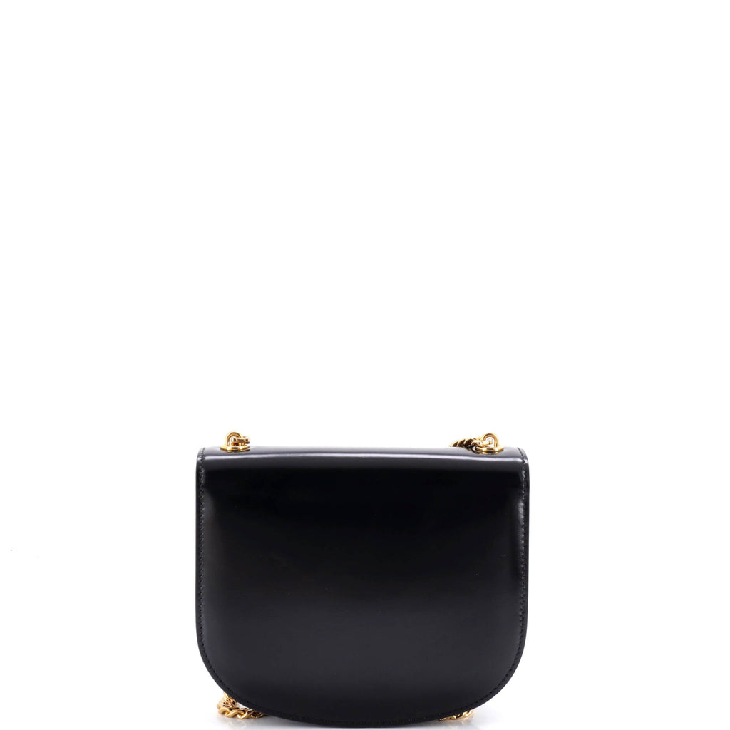 Triomphe Besace Clea Chain Flap Bag Leather
