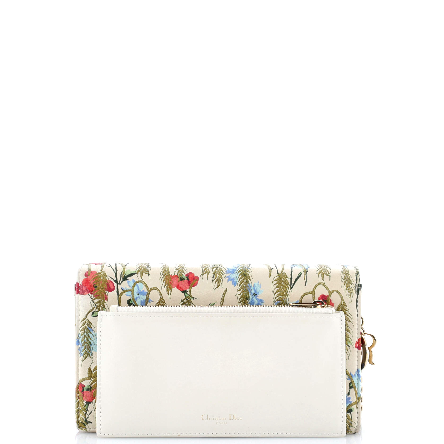 Lady Dior Wallet on Chain Pouch Printed Leather