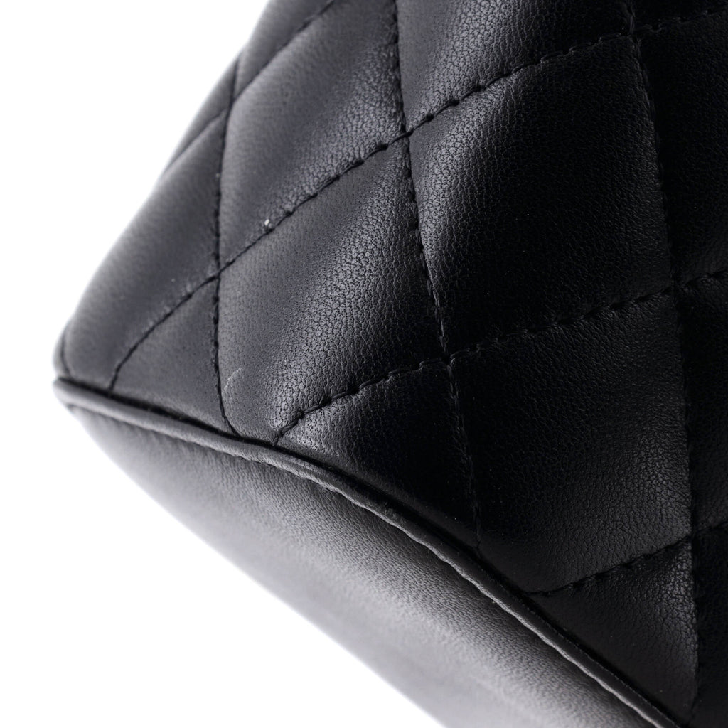 Vanity Case with Pearl Chain Quilted Lambskin Mini