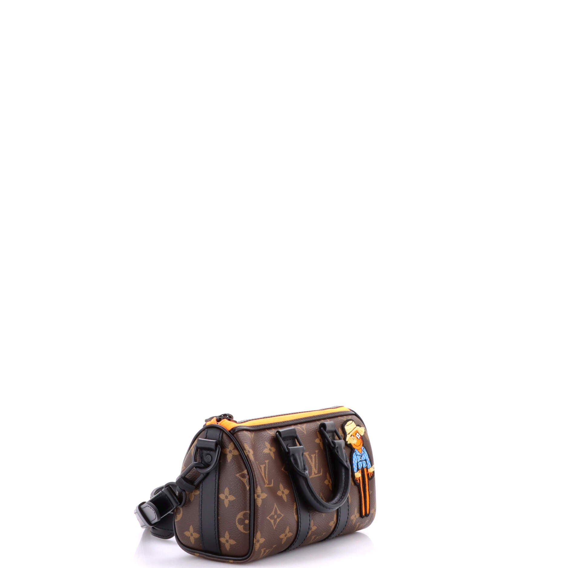 Keepall Bandouliere Bag Monogram Canvas with LV Friends Patch XS