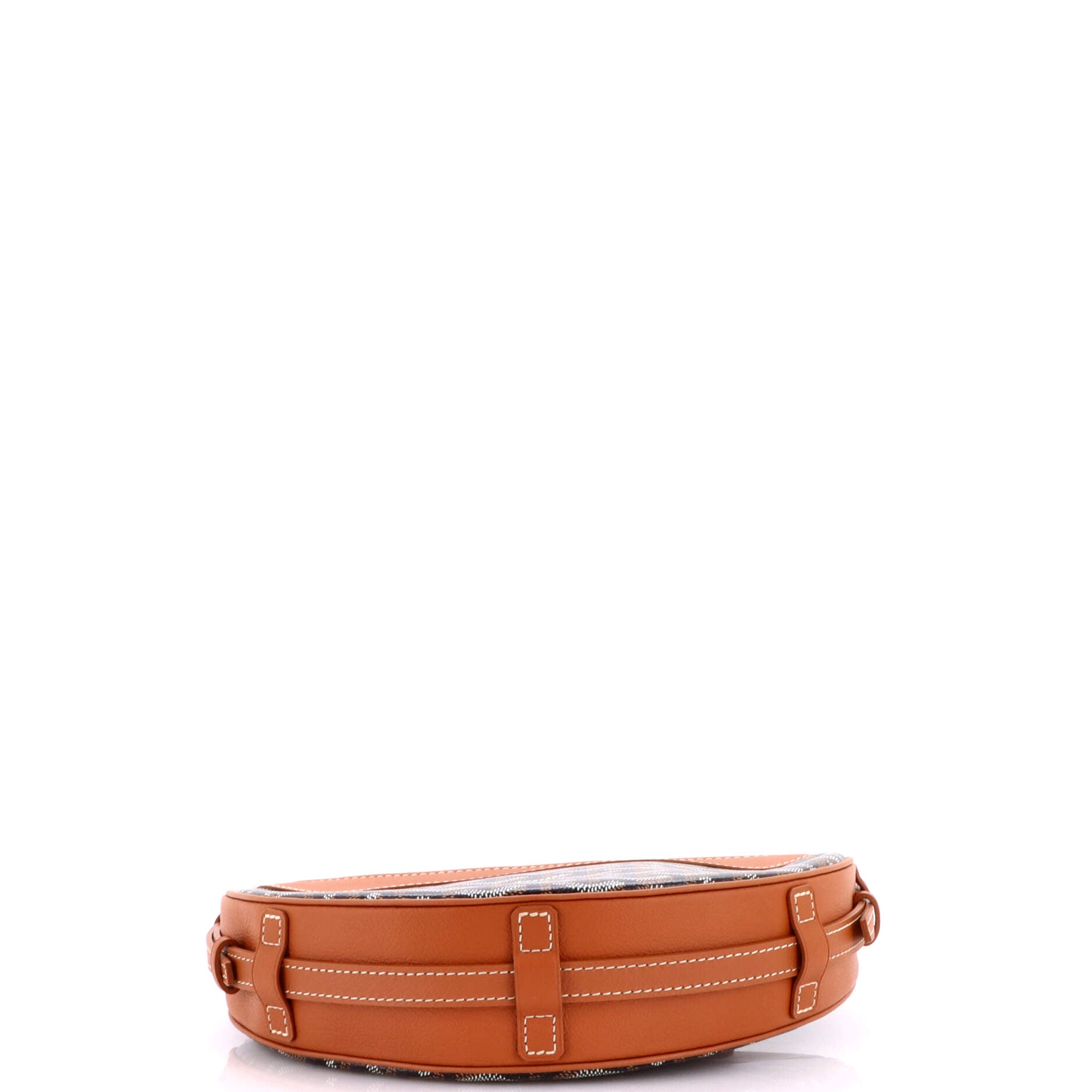 Hirondelle Shoulder Bag Coated Canvas and Leather